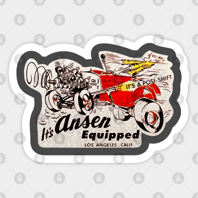 Ansen Equipped Sticker by Midcenturydave